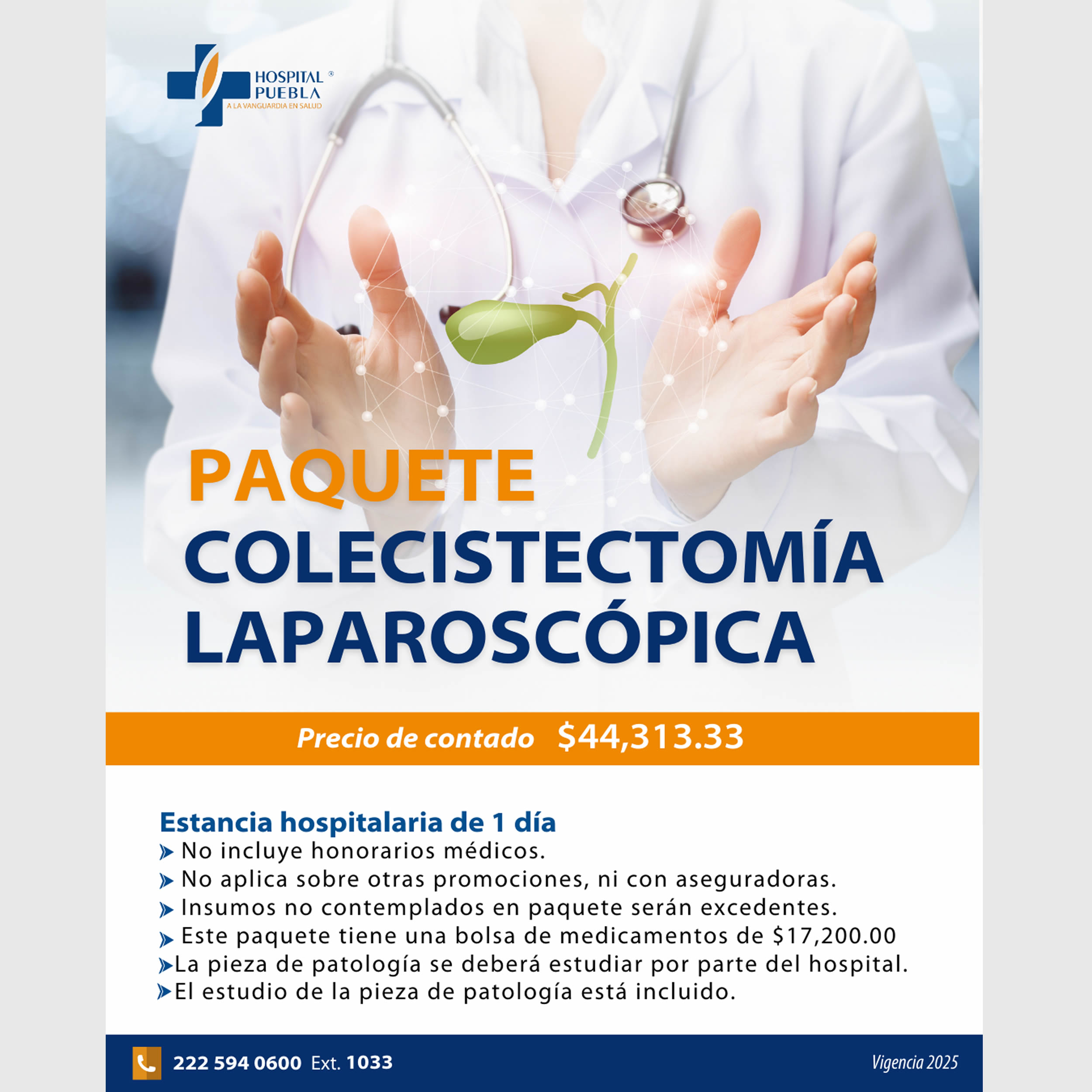 Paquete de Colecistectomía Laparoscópica